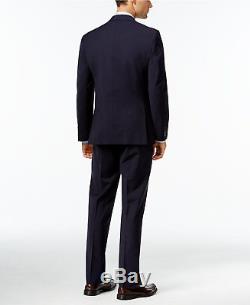 $895 CALVIN KLEIN Mens Extra Slim X Fit Wool Suit Blue 2 PIECE JACKET PANTS 40R