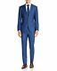 $895 HUGO BOSS Huge/Genius Twill Blue Slim Fit Suit 38R / 32 x 32 Flat Pant