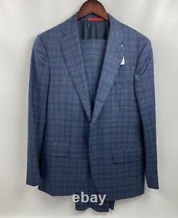 #931 $4,495 ISAIA'Sanita' Plaid Fabric Suit Size 42 R Drop8 Slim Fit
