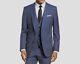 $979 Hugo Boss Men's 44R Blue Slim Fit Wool Suit Jacket Blazer Sport Coat