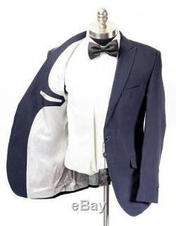 $995 NWT OTTAVIO NUCCIO GALA Navy Striped Slim Fit Tuxedo Suit 52 Fits 42 40 R