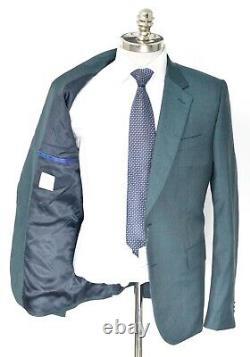 $995 NWT PAUL SMITH Green Nailhead Soho Fit Wool 2 Btn Suit 44 R (EU 54) Drop 6