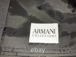 ARMANI COLLEZIONI Mens Tailored Fit GREY WOOL & MOHAIR SUIT 42 Reg W36 L31