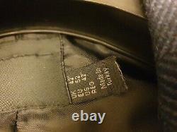 ASOS 3 piece slim fit navy herringbone suit 42 chest, 36x32 trousers New