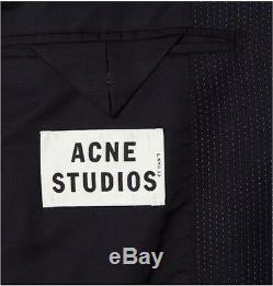 Acne studios Drifter Pin Dot Navy A/W 13 Jacket blazer wool Suit Slim fit