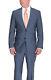 Alfani RED Slim Fit Solid Heather Blue Two Button Wool Blend Suit