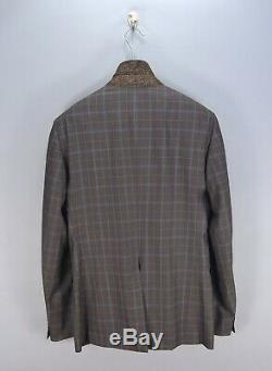 Amazing PAL ZILERI Check 150'S Wool SLIM FIT Two Button Suit 46IT 36US W30 L30