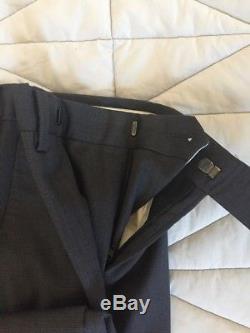 Amazing men's Z Zegna slim fit suit 36S dark gray $1200 new