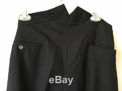 Anderson & Sheppard Suit (36R) Slim Fit Black Subtle Shadowstripe withHanger