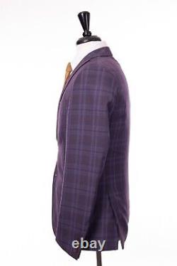 Antique Rogue Purple Tartan Suit Slim Fit 36R W30 L31