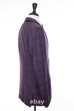 Antique Rogue Purple Tartan Suit Slim Fit 42L W36 L33