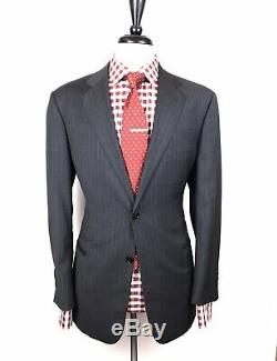 Armani Collezioni Mens Charcoal Grey Slim Fit 2 Button Wool Suit 42r 35w 33l