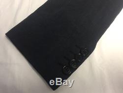 Armani Collezioni Navy Blue Notch Lapel Slim Fit Linen Suit Size 40R $1895.00