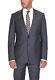Armani Collezioni Slim Fit 38R 48 Gray And Blue Striped Two Button Wool Suit