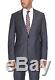 Armani Collezioni Slim Fit 46R 56 Gray And Blue Striped Two Button Wool Suit