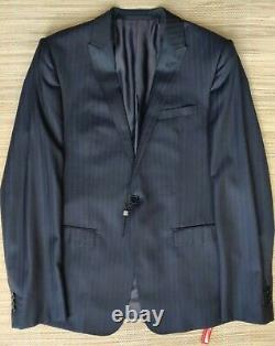 Armani Collezioni striped suit size 52IT-42R/36in SLIM FIT, Wool & Silk