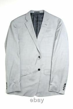 Armani Exchange AX Mens Slim Fit Light Grey Wool Suit 44R / 38 x 30