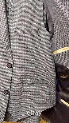 BARGAIN! Douglas Hayward Reeves Slim Fit Linen Blend 3 Piece Suit RRP £1200