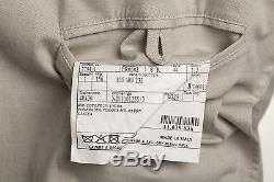 BELVEST Double Breasted Washed Cotton Suit Light Gray 34 US 44 EU 8 R Slim Fit