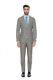 BELVEST Fine Wool Super 150's Silk Gray Brown Suit 40 US / 50 EU 8R Slim Fit