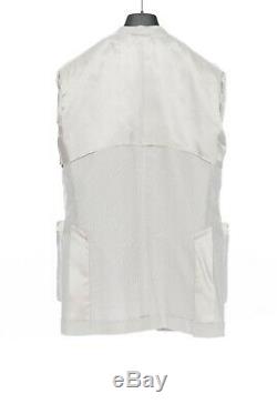 BELVEST Light Gray Ultrasoft Cotton Micro Checks Suit 40 US / 50 EU 8R Slim Fit