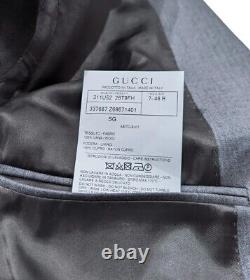BNWT Gucci Mens Hand Made Wool Slim Fit 2 Piece Suit Grey UK 36R W31 RRP£1910