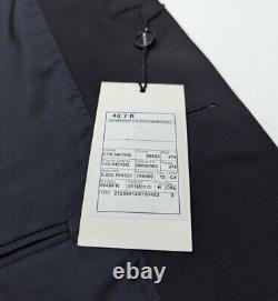 BNWT Gucci Mens Wool Slim Fit 2 Piece Suit Solid Black UK 38R W32 L31 RRP £1840