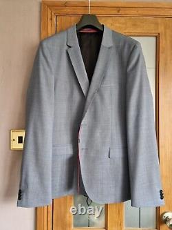 BNWT HUGO BOSS Mens Bright Blue Extra Slim Fit Suit Jacket Size 54 / UK 44'