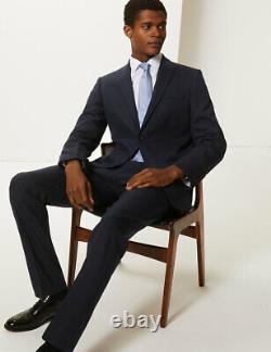 BNWT M&S Slim-Fit wool blend long length 3-piece suit 42L / 36L or 36R