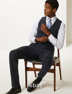 BNWT M&S Slim-Fit wool blend long length 3-piece suit 42L / 36L or 36R