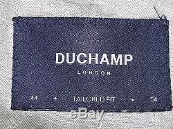 Bnwt Mens Duchamp London 1btn Iconic Tuxedo Dinner Slim Fit Black Suit 44r W38