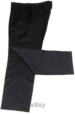Bnwt Mens Hackett London Navy/ Black Fine Pinstripes Slim Fit Suit 46r W40 X L32