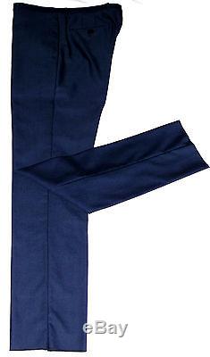 Bnwt Mens Paul Smith London Slim Fit Plain Solid Navy Blue Suit 38r W32