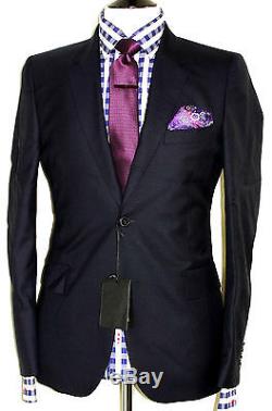 Bnwt Mens Paul Smith London Slim Fit Plain Solid Navy Suit 38r W32
