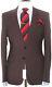 Bnwt Mens Paul Smith Ps Burgundy Classic Slim Fit Suit 40r W34