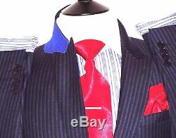 Bnwt Mens Paul Smith The Byard London Navy Herringbone Slim Fit Suit 40r W34
