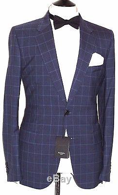 Bnwt Mens Paul Smith The London Navy Prince Of Wales Check Slim Fit Suit40r W34