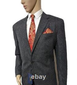 BNWT Ralph Lauren Polo Mens Charcoal Tweed Custom Slim Fit Suit 46R W40 RRP £695