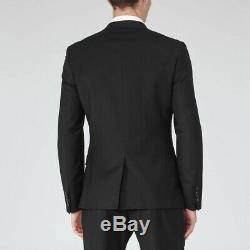 BNWT Reiss George Black Suit Blazer Size Size 42 W34 Slim Fit RRP £375