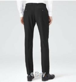 BNWT Reiss George Black Suit Blazer Size Size 42 W34 Slim Fit RRP £375