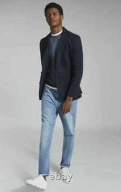 BNWT Reiss Hollow Wool Cotton Blend Slim Fit Suit Jacket Blazer Size 38 RRP £275