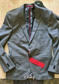 BNWT mens HUGO BOSS 3 piece suit Arti/Hesten194V1slim size 38R W32 L31 RRP £575