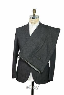 BOGLIOLI Blue Denim Slim-Fit Suit 42 (EU 52) Made in Italy