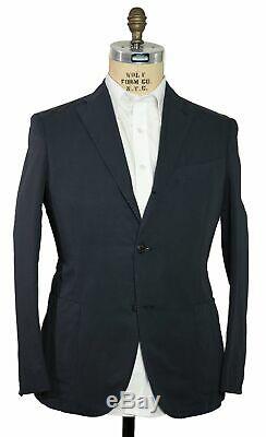 BOGLIOLI Dyed Blue Slim-Fit Cotton & Linen Suit 42 (EU 52) Made in Italy