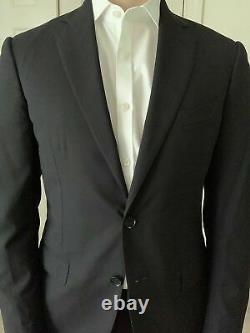 BOGLIOLI Slim-Fit Navy Wool Suit 36 R EE 46 Full Canvas Made in Italy $1625 MSRP