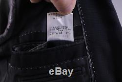 BURBERRY Black Label Japan Solid Black Woven 2-Btn Slim Fit Wool Suit 36S
