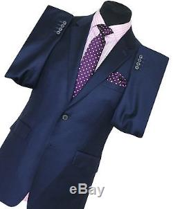 Burberry Mens Recent Italian Made Royal Blue Wool Slim Fit Suit! Uk 38r W32 L32