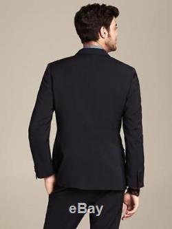Banana Republic $398 Modern Slim Fit NAVY 38S Wool Suit Jacket Blazer