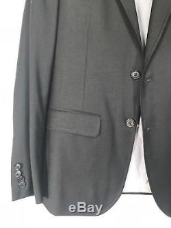 Band Of Outsiders Black Three Piece Martin Greenfield Wool Slim Fit Suit Size 1