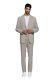 Belvest Brown Micro Houndstooth Suit Ultra Light Wool 7R Slim Fit